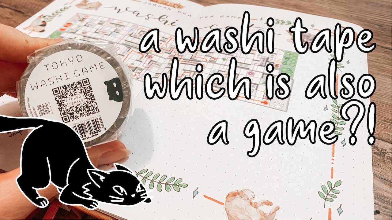 Playing board games in my journal! // Tokyo Washi Cats play-through