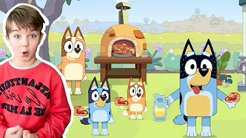 BLUEY Let`s play BACKYARD |  It`s Pizza Time | Gameplay with Ima