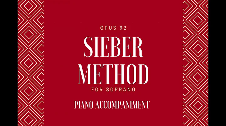 Sieber Op. 92. Soprano No 1. Piano Accompaniment