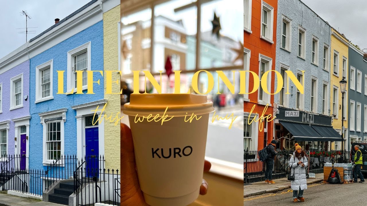 Colourful Streets in Notting Hill I Best bagels in London I Best Hot chocolate in London I