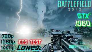 Battlefield 2042 Beta FPS Test Lowest settings | GTX 1060 6GB