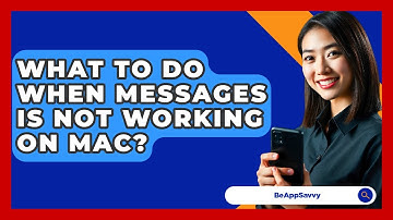 What To Do When Messages Is Not Working On Mac? - Be App Savvy
