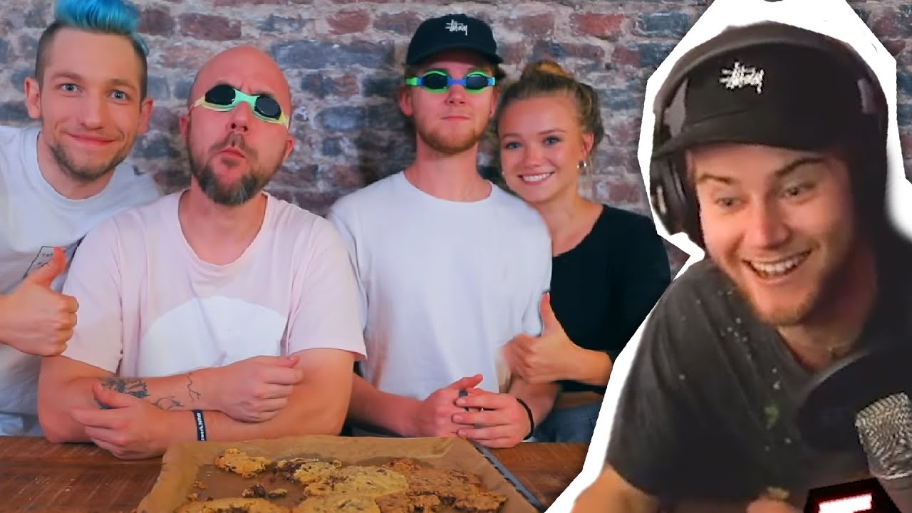 TJ reagiert auf Julias BLIND BACKEN mit Julian und Rezo (in dem TJ auch isst)