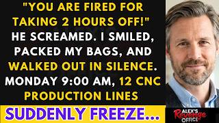 Fired for Taking 2 Hours Off to Visit Dying Father, I Revoked the CNC Code Running a  Plant