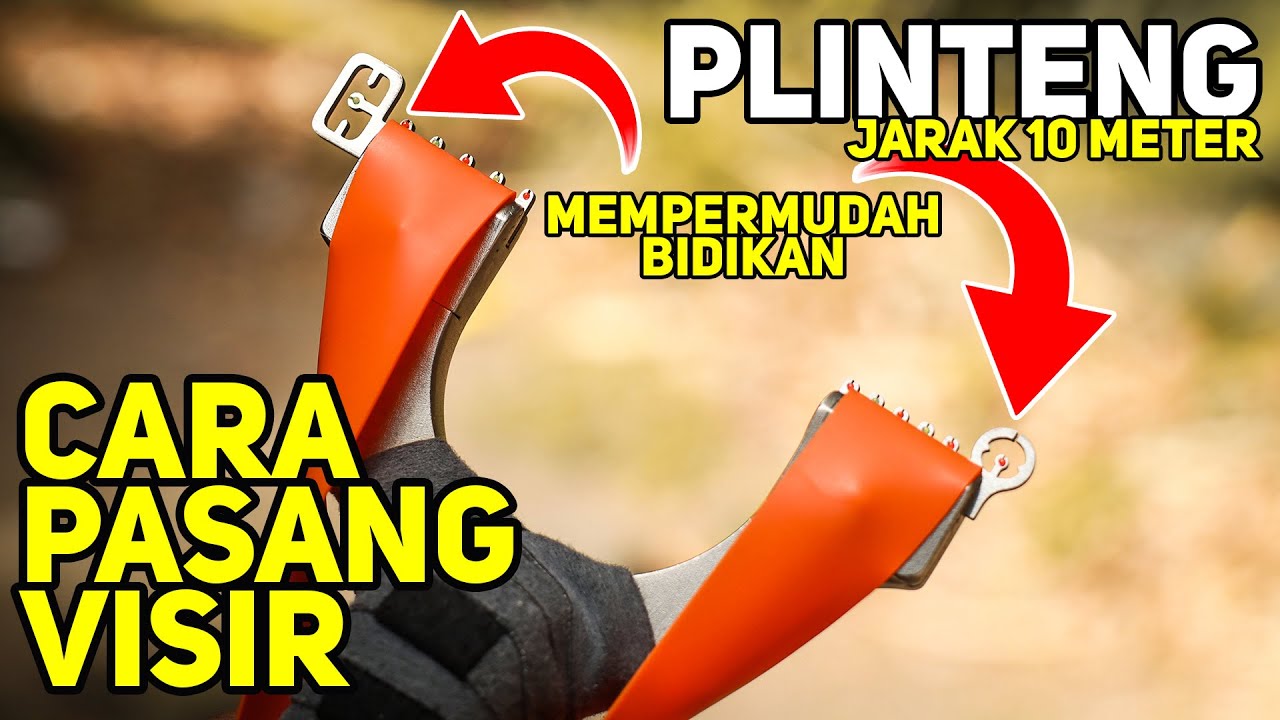 CARA PASANG VISIR DI CATAPULT ! Percobaan 10 Meter Dengan Karet Flatband 0.5mm