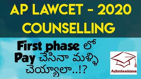 Ap Lawcet Counselling - Update on fee payment & verification | By Krishna