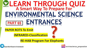 🔴EVS Concepts For Entrances By EnviroQuiz-Discussion(Part 65)