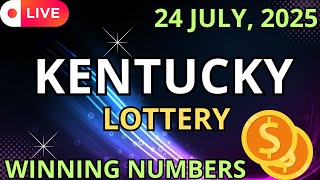 Kentucky Midday Lottery Results For - 24 Jul, 2025 - Pick 3 - Pick 4 - Powerball - Mega Millions