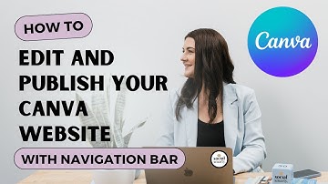 How to Create, Edit and Publish a Canva Website with Navigation Bar - CANVA TUTORIAL