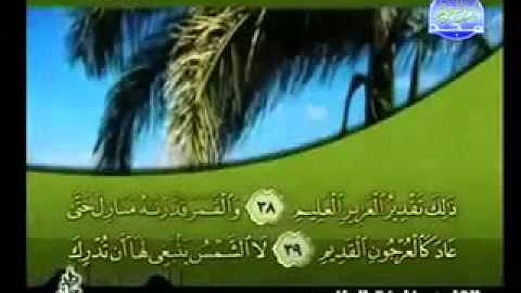 سورة يس كاملة الشيخ القارئ خليفة الطنيجي
