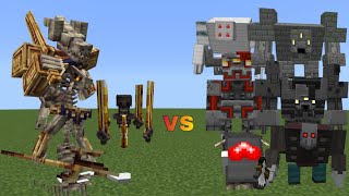 Kobolediator,Wadyet,Ignited Berserker vs Crimson steves mobs and boss | Minecraft Java | Mob Battle