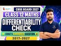 🔥Class 12 Maths Continuity & Differentiability Most Important PYQ Questions #cbse2027 #class12maths