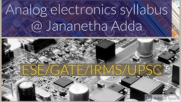 Analog electronics syllabus Discussion | changes in 2021 gate | EEE|ECE|IN Branches | circuit theory