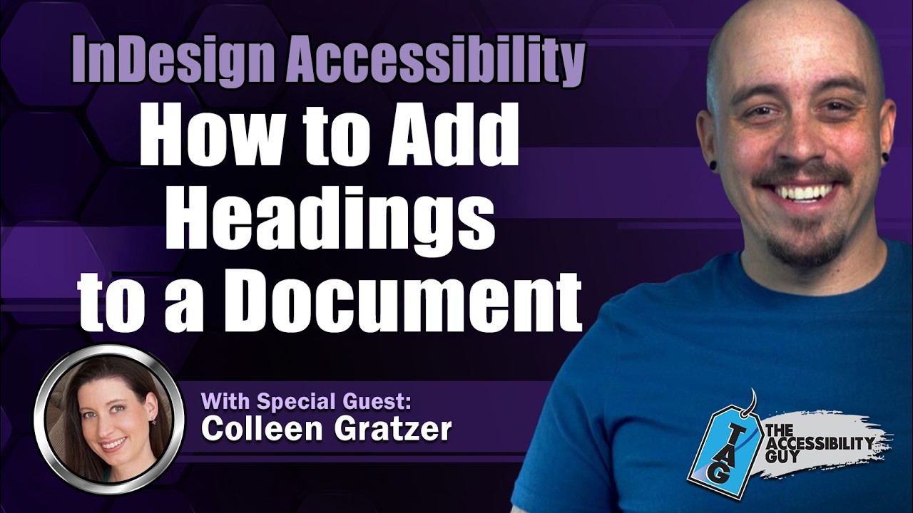 How to add headings to a document in InDesign with Colleen Gratzer
