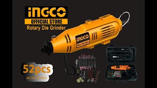 INGCO Mini Drill Rotary Die Grinder with 52pcs Accessories MG1309