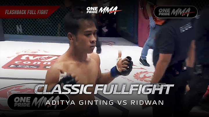 SEKALI PUKUL TUMBANG, LAGA ADITYA GINTING VS RIDWAN JADI SOROTAN | CLASSIC FIGHT ONE PRIDE MMA