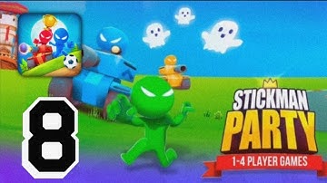 Funny Multiplayer Games For Android Stickman Party - Gameplay Walkthrough Part 8 (iOS, Android)