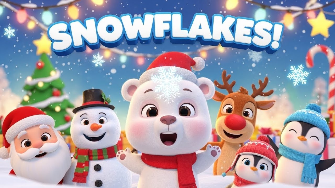 Soft Snowflake Song ️🐻 | Winter Kids Song with Singing Bear - YouTube