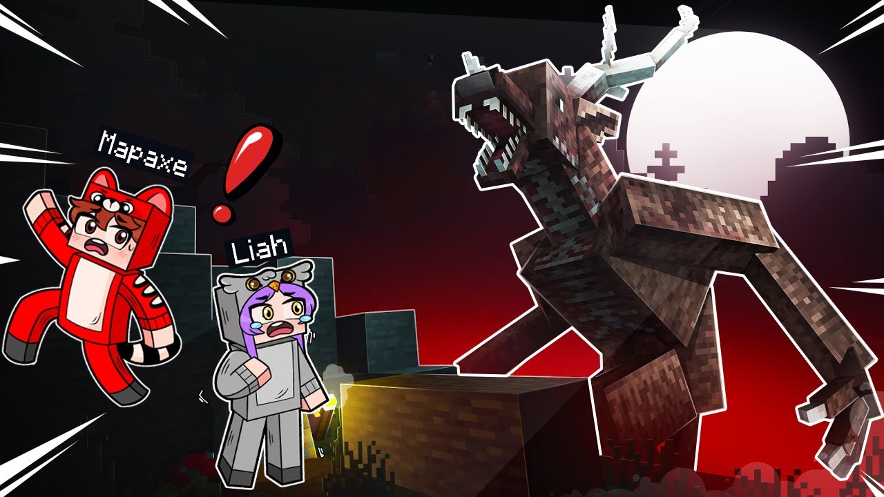 Mapaxe Minecraft ¡Minecraft PERO un MONSTRUO CIERVO nos PERSIGUE!😨🦌💀MAPAXE MINECRAFT ...