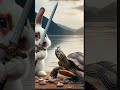 New Rabbit and Turtle funny story #cartoons #cartoonvideo #funnyshorts #shortvideo#aicartoonvideo