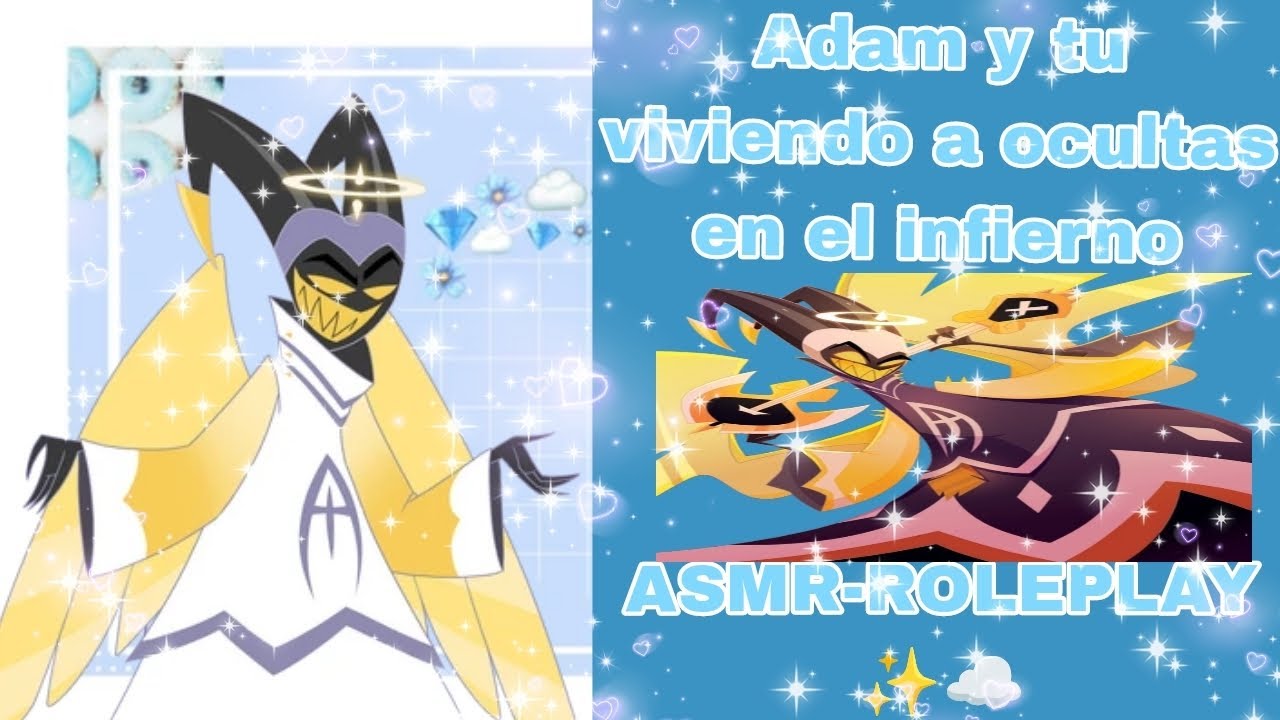 Adam y tu viviendo a ocultas en el infierno - hazbin hotel - ASMR-ROLEPLAY ✨☁