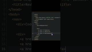Create a Navbar with Logo Left & Links Right! 🔥 #navbar #html5 #css3 #codenovadev