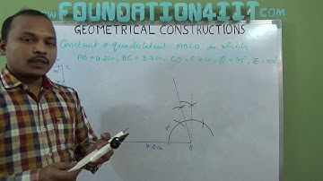 How to Construct a Quadrilateral when its three consecutive sides and two included angles are given