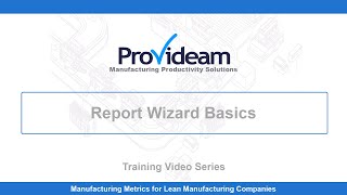 01 TV Report Wizard Basics