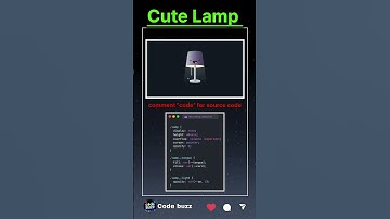 ❤️‍🔥cute Lamp Using Html and css | code buzz | full stack project | #coding #webdevelopment