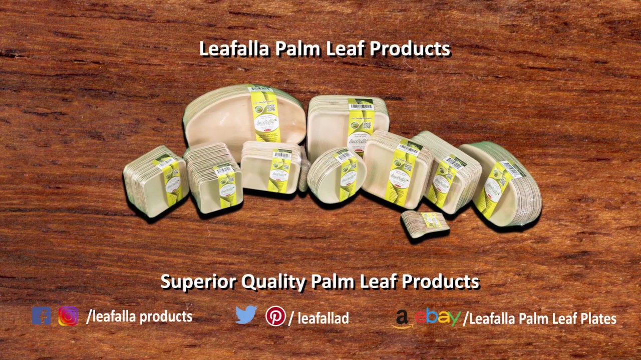 Leafalla Eco-Friendly, 100% Natural, Biodegradable and Compostable Palm Leaf Products
