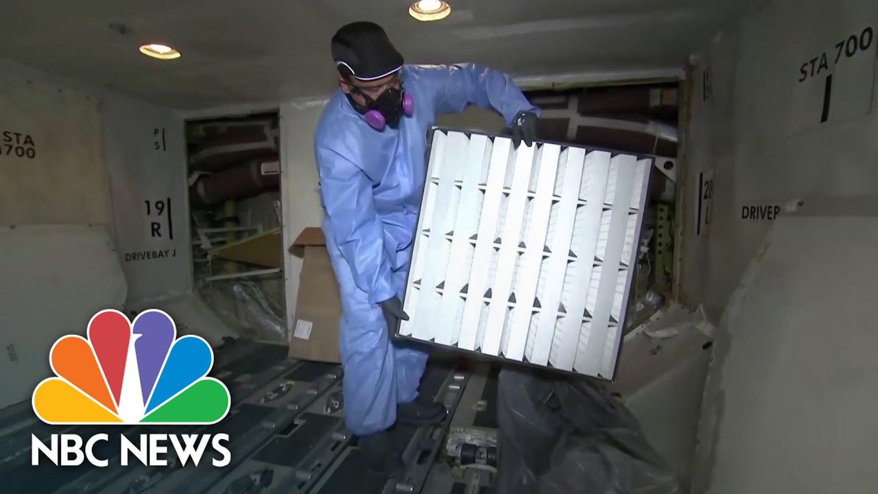 How Air Gets Filtered On An Airplane | NBC News NOW
