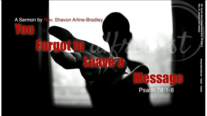 February 16, 2020 "You Forgot to Leave A Message" ...