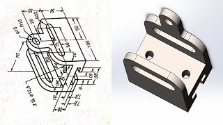 SolidWorks Tutorial // Exercise 5 // 3d block drawing