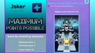 Joker Weekly Match - Maximum Points Possible