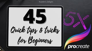 45 quick Procreate 5X UPDATES and tricks for beginners 2021 |Procreate shortcuts| Procreate hacks #5