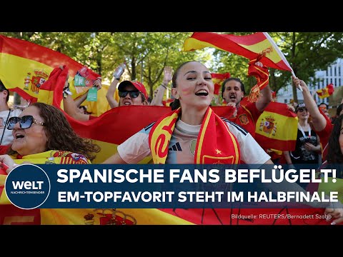 UEFA-FRAUEN-EM - SCHWEIZ: Spanische Fans beflügelt - Top-Favorit steht im Halbfinale #sport