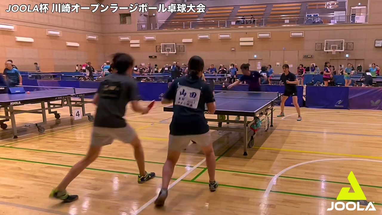 《JOOLA杯》石田まゆこペア vs 角かほペア【卓球／ラージボール】