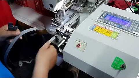 Webbing auto folding and sewing Bartack