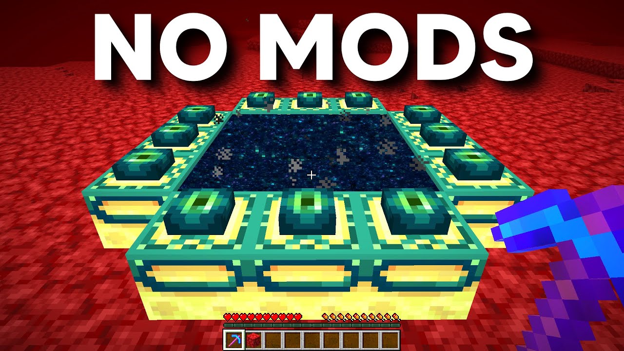 Can you build the End Portal in the Nether YouTube