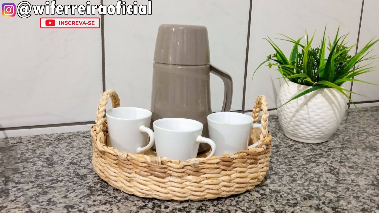 Como fazer bandeja de fibra de bananeira! (Passo a passo)