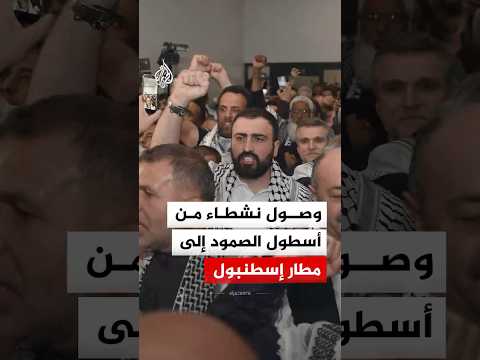 وصول نشطاء من أسطول الصمود إلى مطار إسطنبول