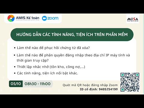 | Hướng dẫn AMIS | Hướng dẫn các tính năng, tiện ích trên phần mềm AMIS Kế toán Sáng 05/10/2021