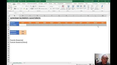 Números aleatorios en Microsoft Excel