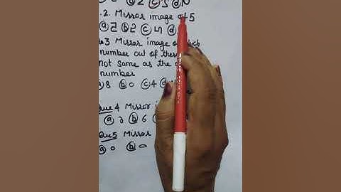 Class-4  math reasoning  topic mirror  image