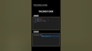 TheCodeLiving |Junior vs senior Frontend Developer #shorts #youtubeshorts #ytshorts #html #css