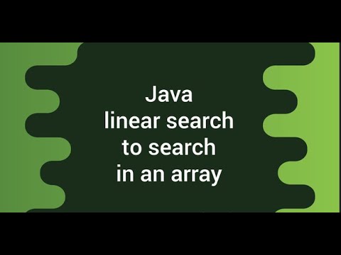 Linear Search  in Java | Coding Guy Hub [new video]