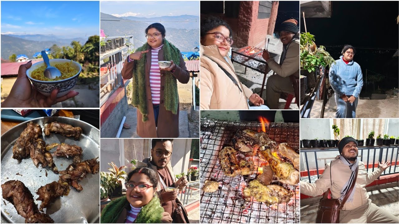 সন্ধ্যেতে bonfire এ দারুন মজা হলো🤩 হোমস্টে থেকে এত ভালো ব্যবহার🥰চললাম তিনচুলোয়