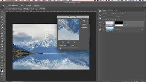 1 Minute Photoshop   How to Create Reflection #shorts
