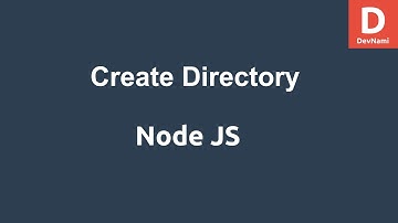 NodeJS Create Directory
