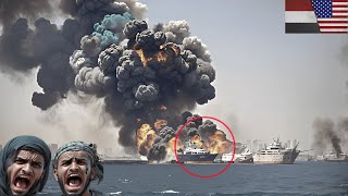 JUST NOW! A Salvo of a Thousand US Tomahawk Missiles turned a Yemeni Houthi port into Rubble!